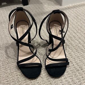 ANTONIO MELANI Black Strappy Heels